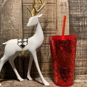 2023 Starbucks 16 oz red prism cold cup. NWT.